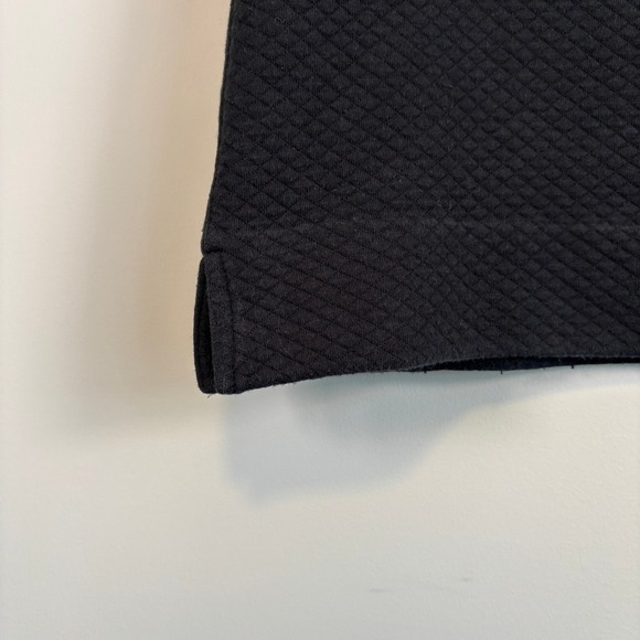 Club Monaco Quilted Texture Short Sleeve Top Chic Black Women's Small - Picture 3 of 8